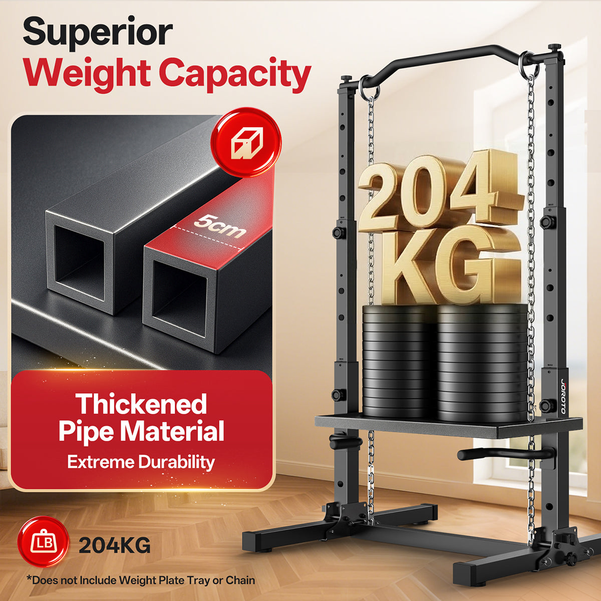 JOROTO JU30 Power Tower – Klappbare Klimmzugstation & Dip-Station