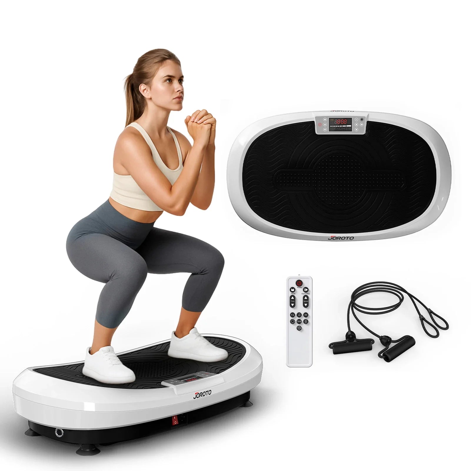JOROTO JV60 4D Vibrationsplatte – Triple-Motor Ganzkörper-Trainingsgerät
