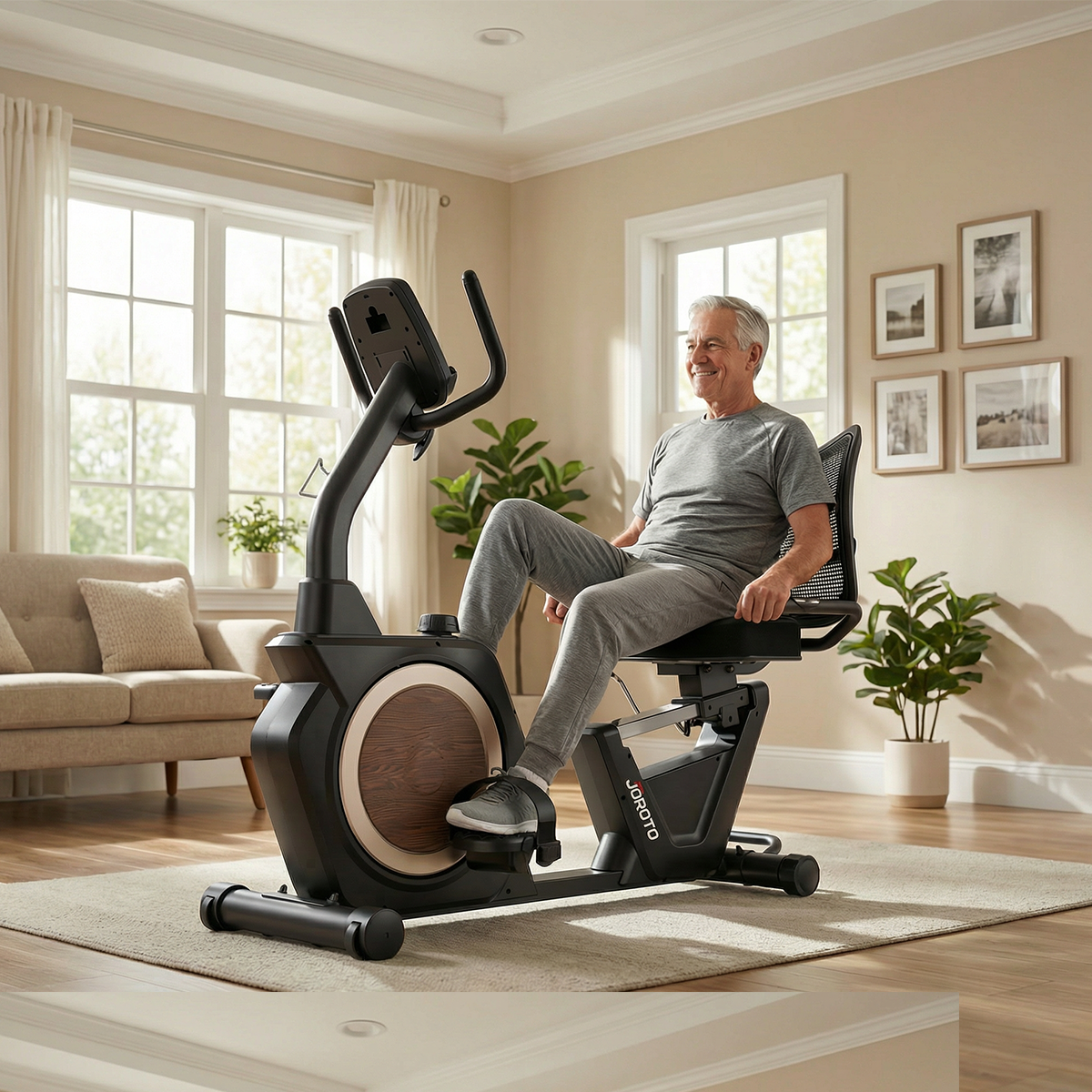 JOROTO JH50 Liegeheimtrainer mit 16 Widerstandsstufen und 180kg Belastbarkeit