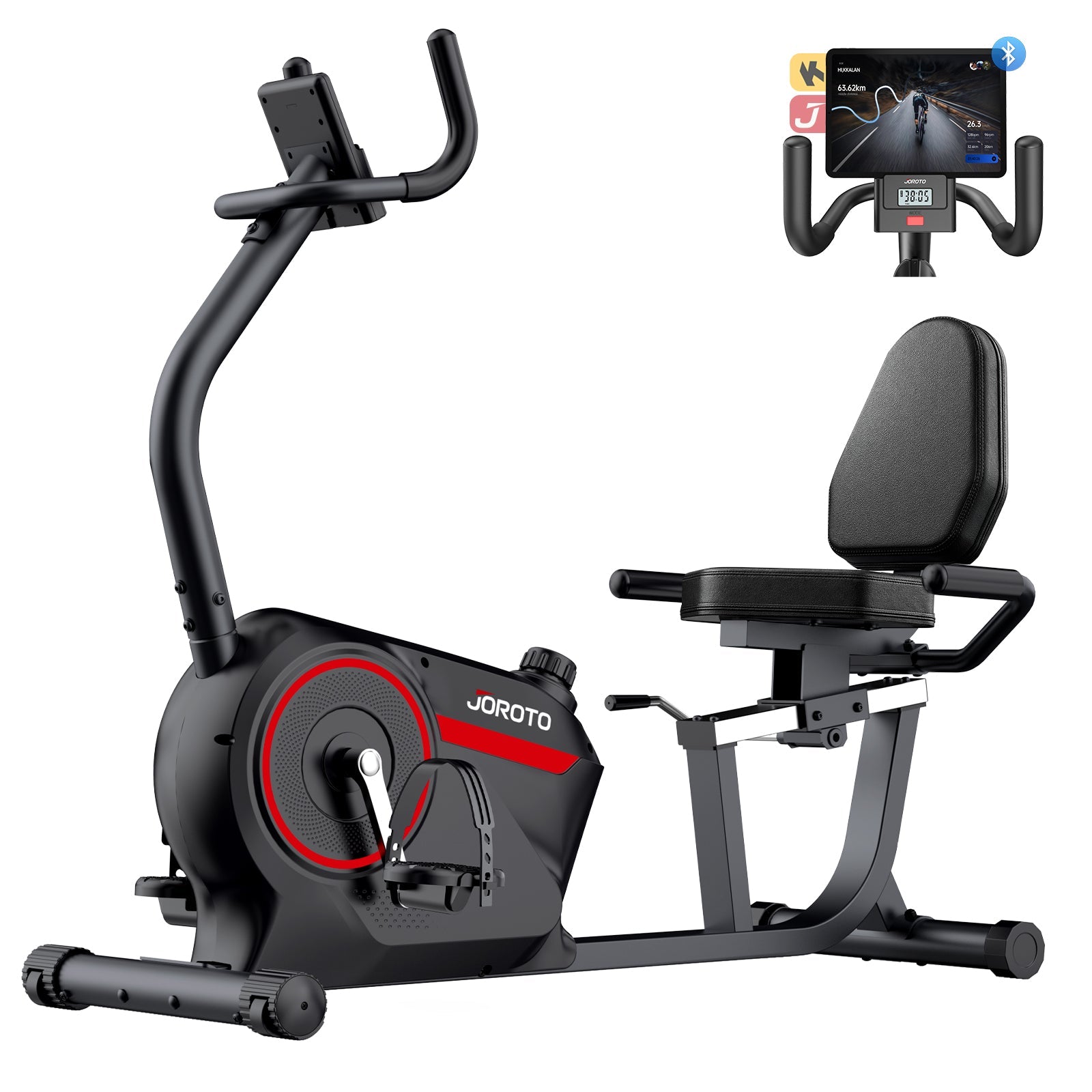 JOROTO JH30PRO Liegeergometer – 16 Magnetstufen, Gelenkschonend & Kinomap