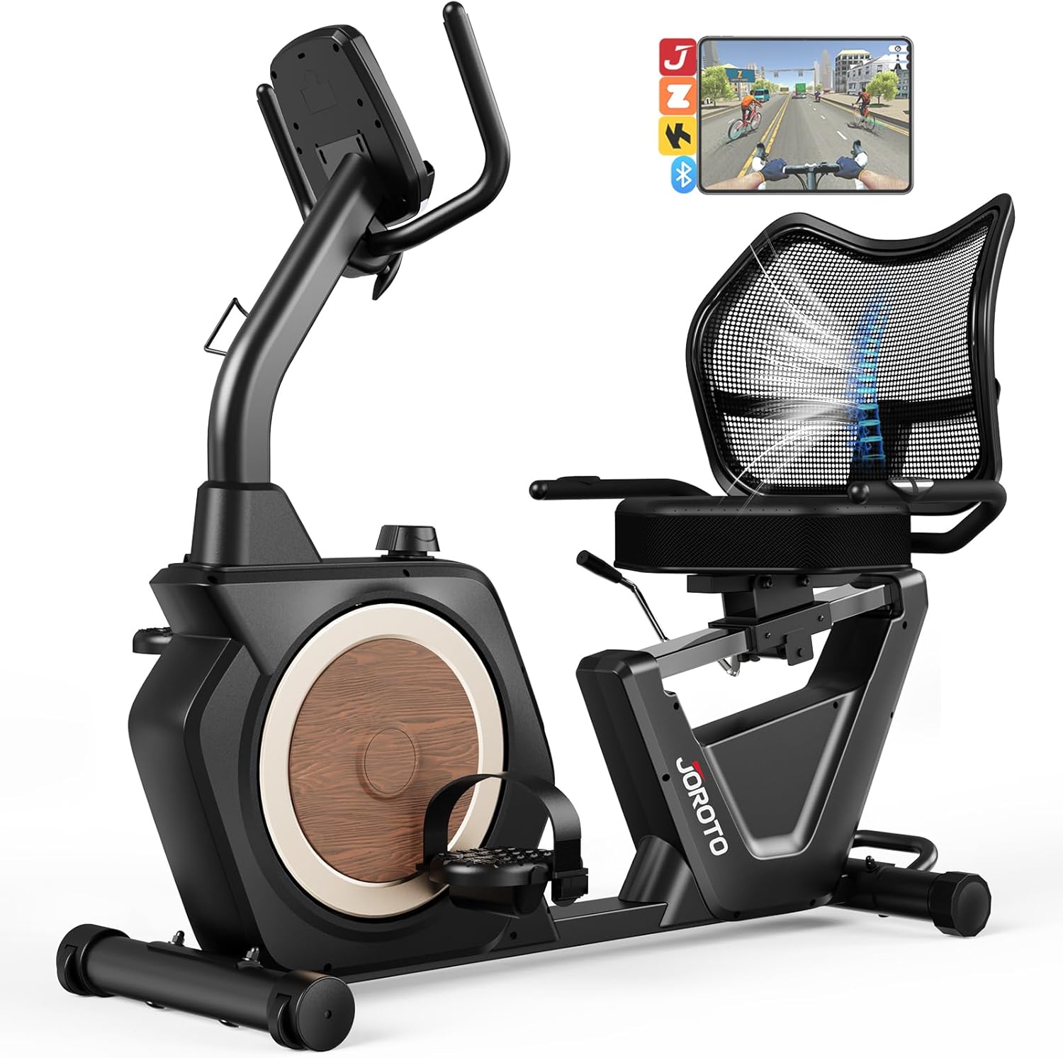 JOROTO JH50 Liegeheimtrainer mit 16 Widerstandsstufen und 180kg Belastbarkeit