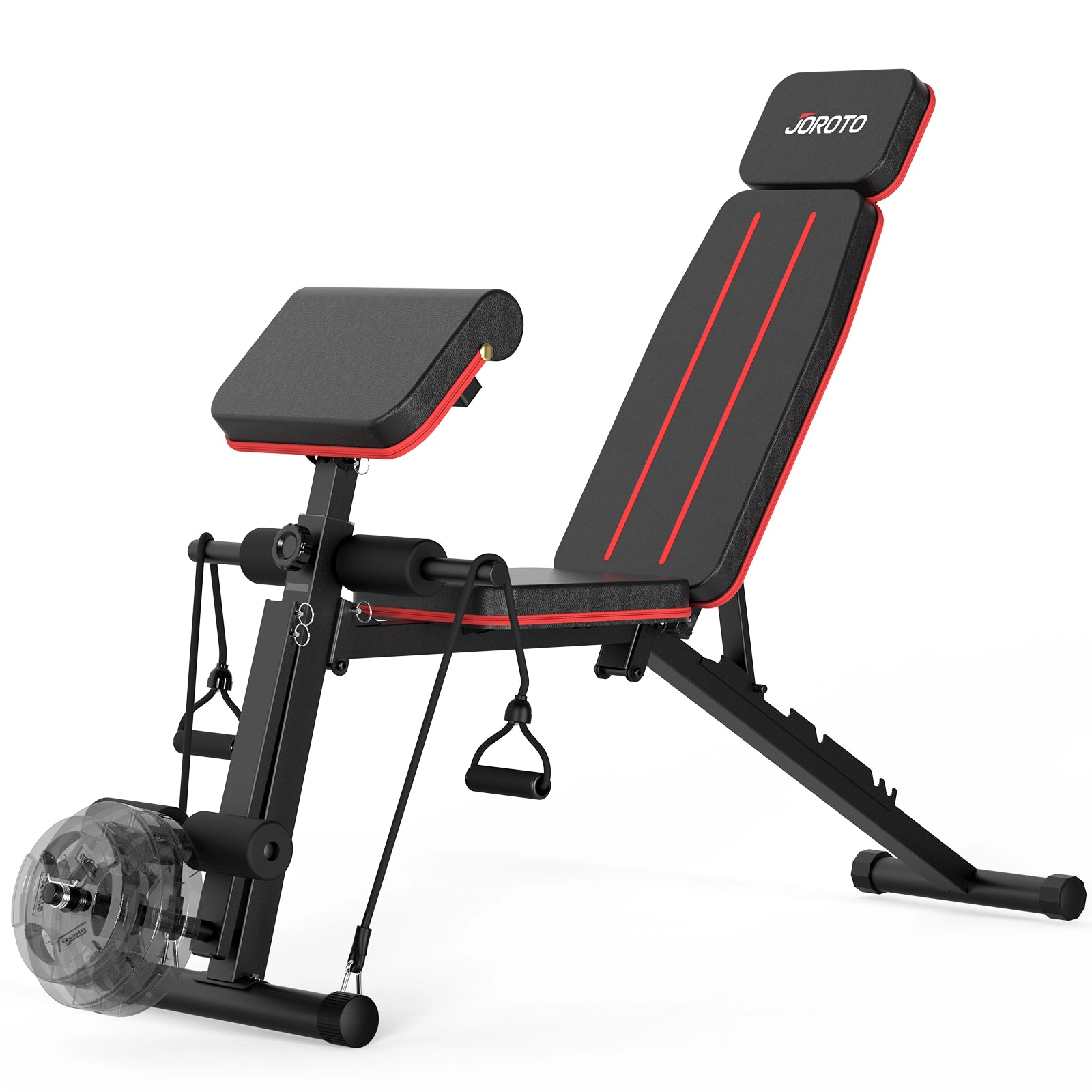 JOROTO MD55 Multifunktions-Hantelbank – 450kg Kapazität, Bein- & Bizpstrainer