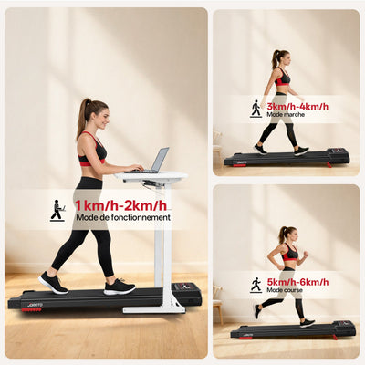 JOROTO F10 Kompaktes Under-Desk Laufband – 4% Steigung & App-Steuerung