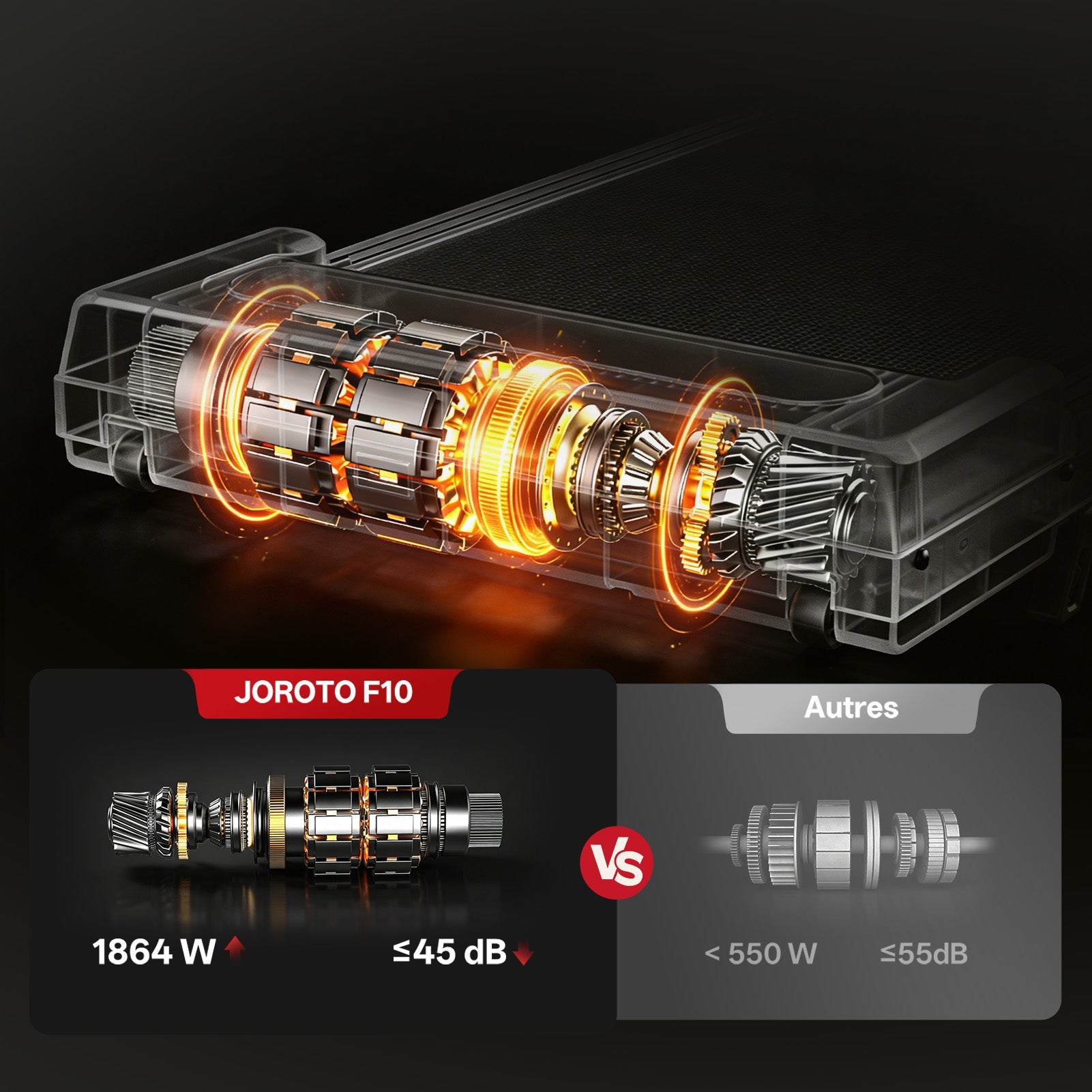 JOROTO F10 Kompaktes Under-Desk Laufband – 4% Steigung & App-Steuerung