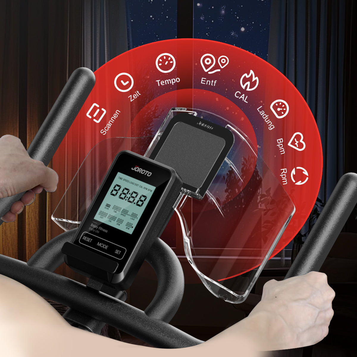 JOROTO X4S Smart Bike mit elektromagnetischem Widerstand