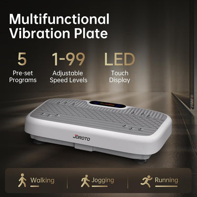 JOROTO JV35 Vibrationsplatte mit Trainingsbändern – 99 Geschwindigkeitsstufen