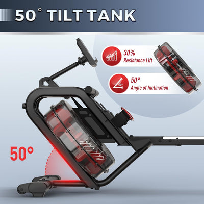 JOROTO MR26 Wasser-Rudergerät – 50° geneigter Tank & faltbar