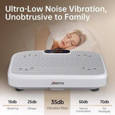 JOROTO JV35 Vibrationsplatte mit Trainingsbändern – 99 Geschwindigkeitsstufen