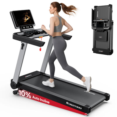 JOROTO F6 Klappbares Smart-Laufband – 16 km/h, 10% Automatische Steigung & Kinomap